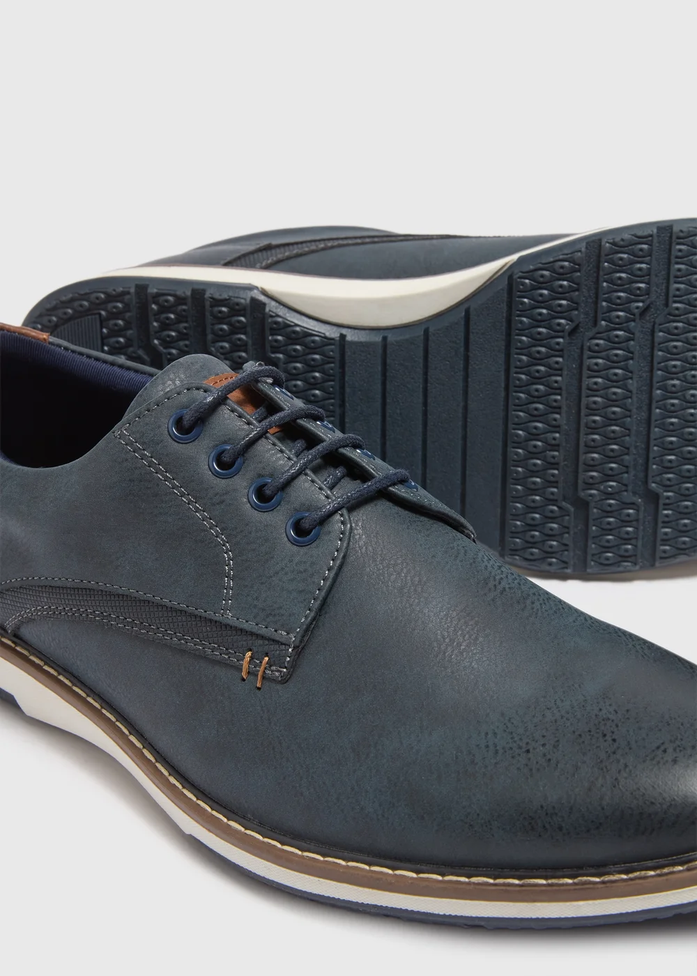 Navy Derby Shoes - 6 Image 2