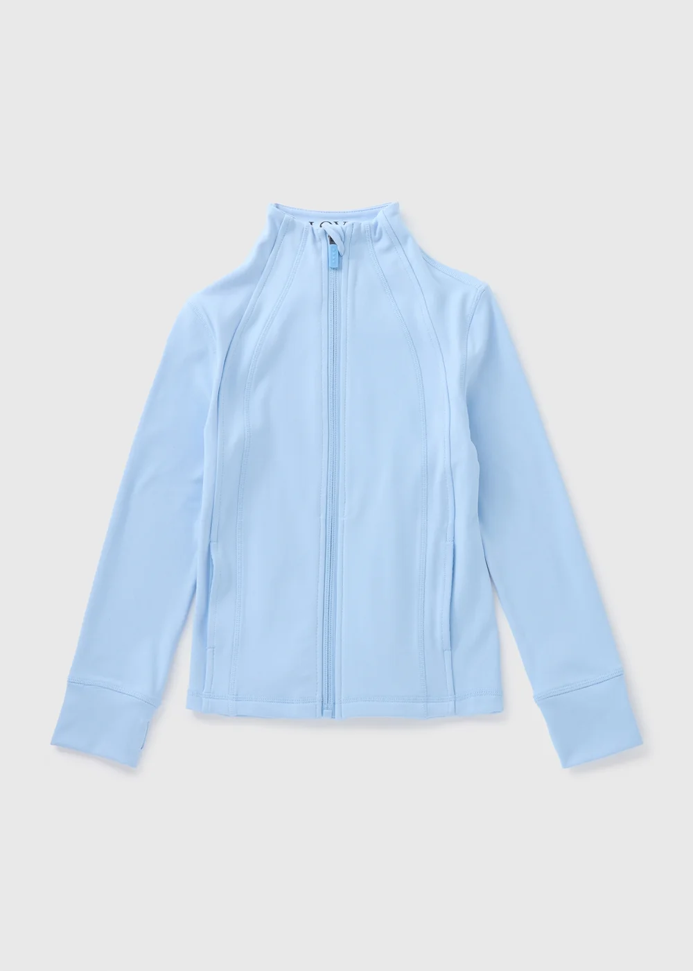 Girls Blue Zip Sports Jacket (7-15yrs) - 7 Yrs Image 1