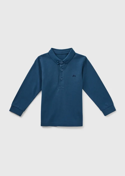Boys Blue Polo Shirt (1-7yrs) - 1-1.5 Yrs Image 1
