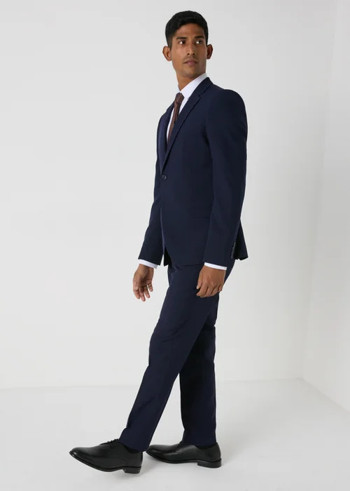 Taylor & Wright Navy Panama Skinny Suit Jacket - 36 Chest Regular Image 1