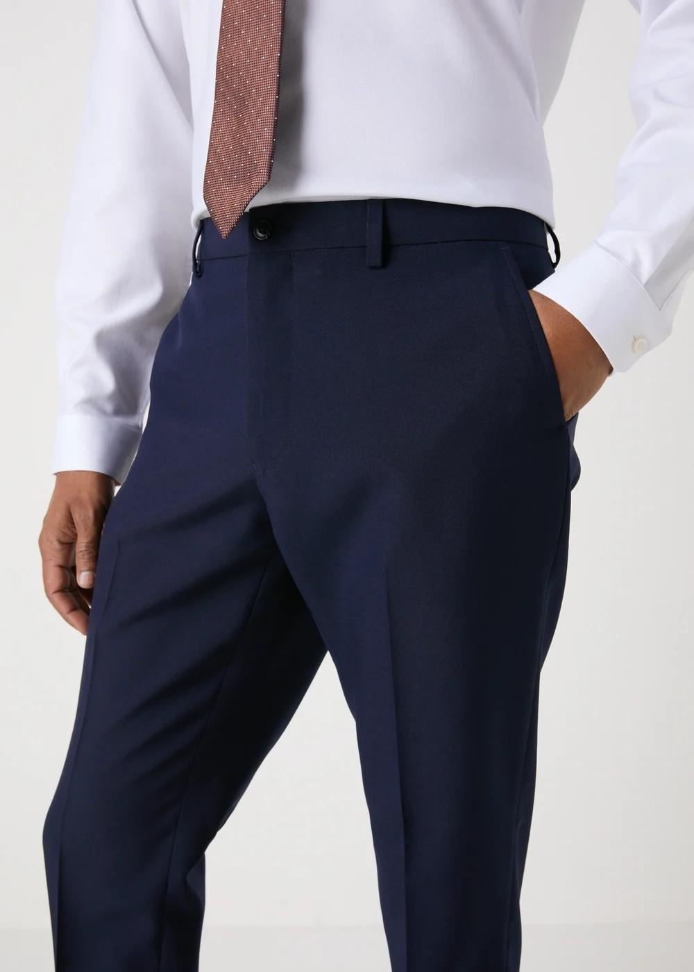 Taylor & Wright Panama Navy Skinny Fit Trousers - 30 Waist 31 Leg Image 1