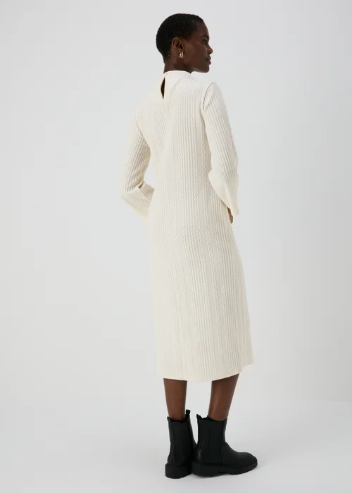 Et Vous Cream Cable Knit Midi Dress - 8 Image 2