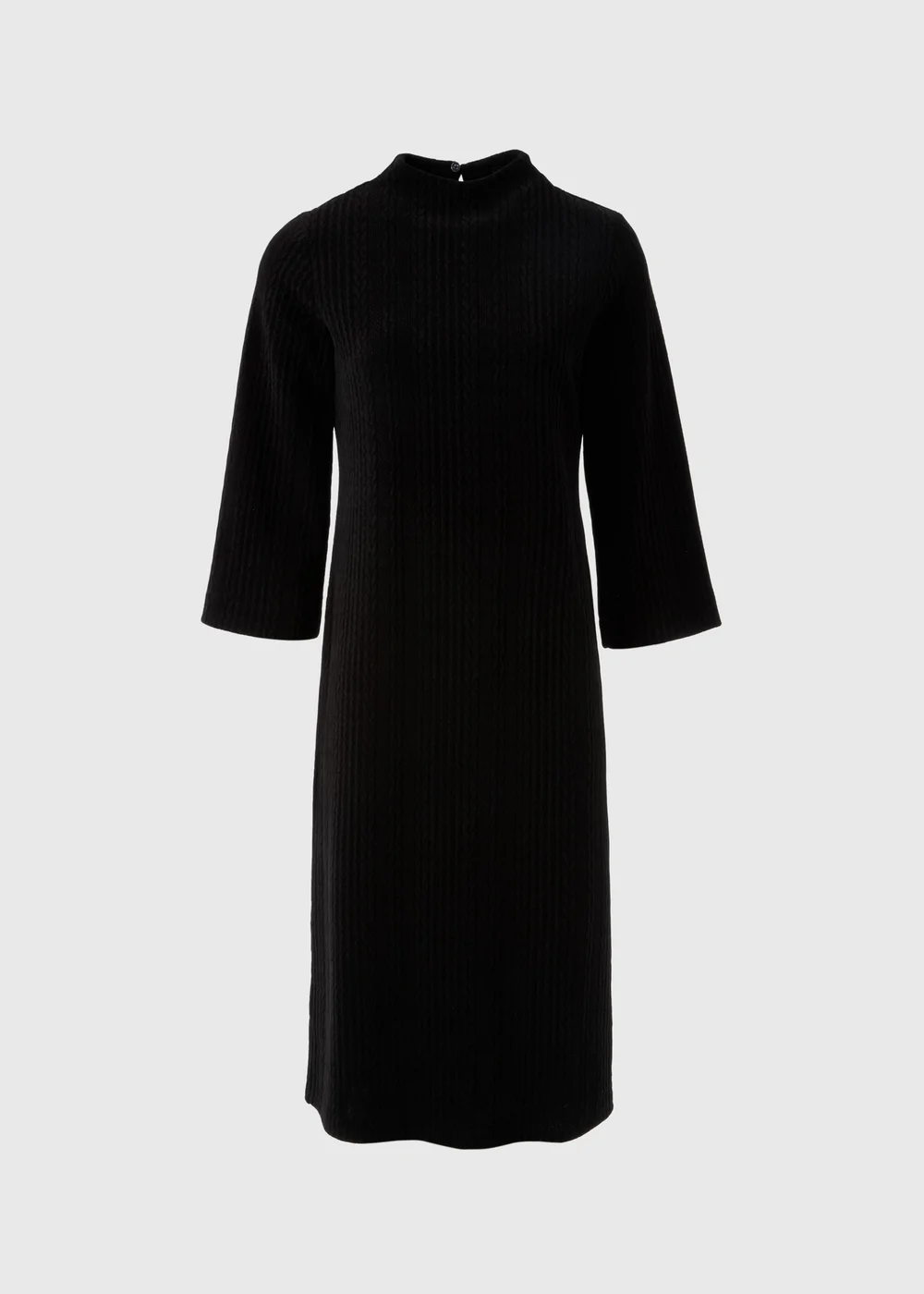 Et Vous Black Cable Knit Midi Dress - 8 Image 4