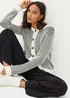 Et Vous Cream Monochrome Stripe Cardigan - 8 Image 1