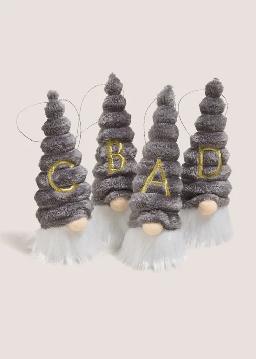 Wondrous Silver Alphabet Light Up Gnome Lights - S Image 1