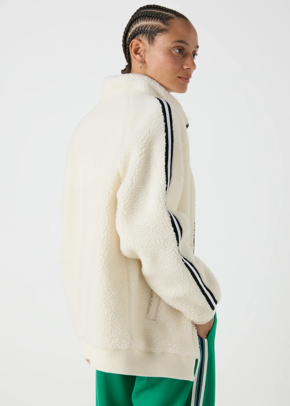 Cream Borg Jacket - S Image 2