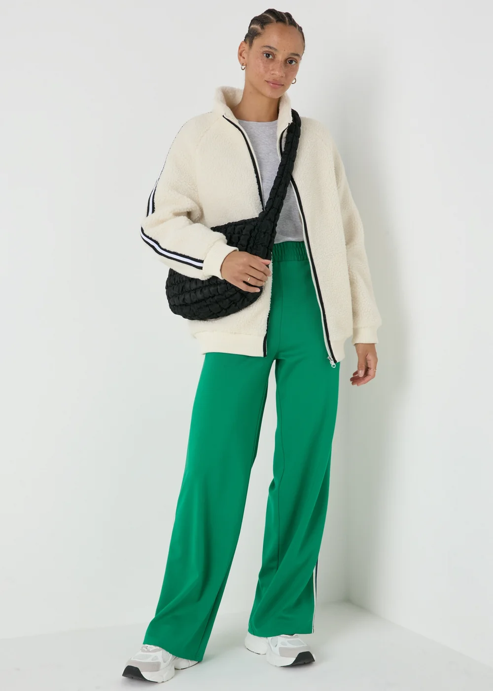 Cream Borg Jacket - S Image 3
