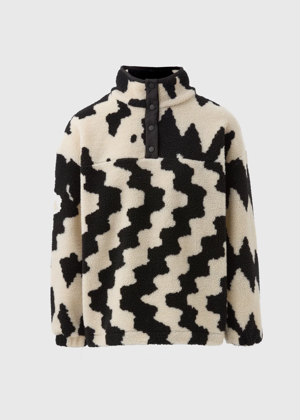 Monochrome Borg Half Zip Jumper - S Image 5