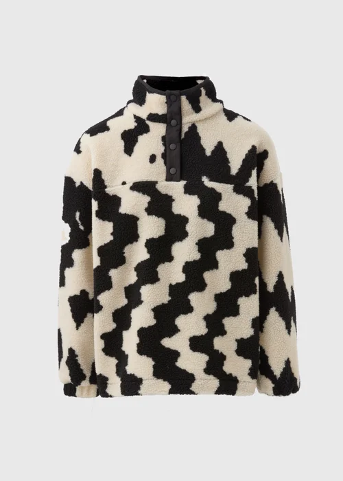 Monochrome Borg Half Zip Jumper - S Image 5