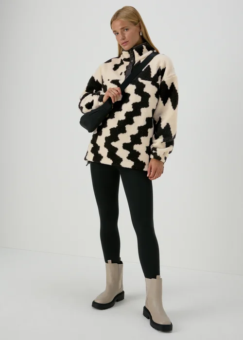 Monochrome Borg Half Zip Jumper - S Image 4