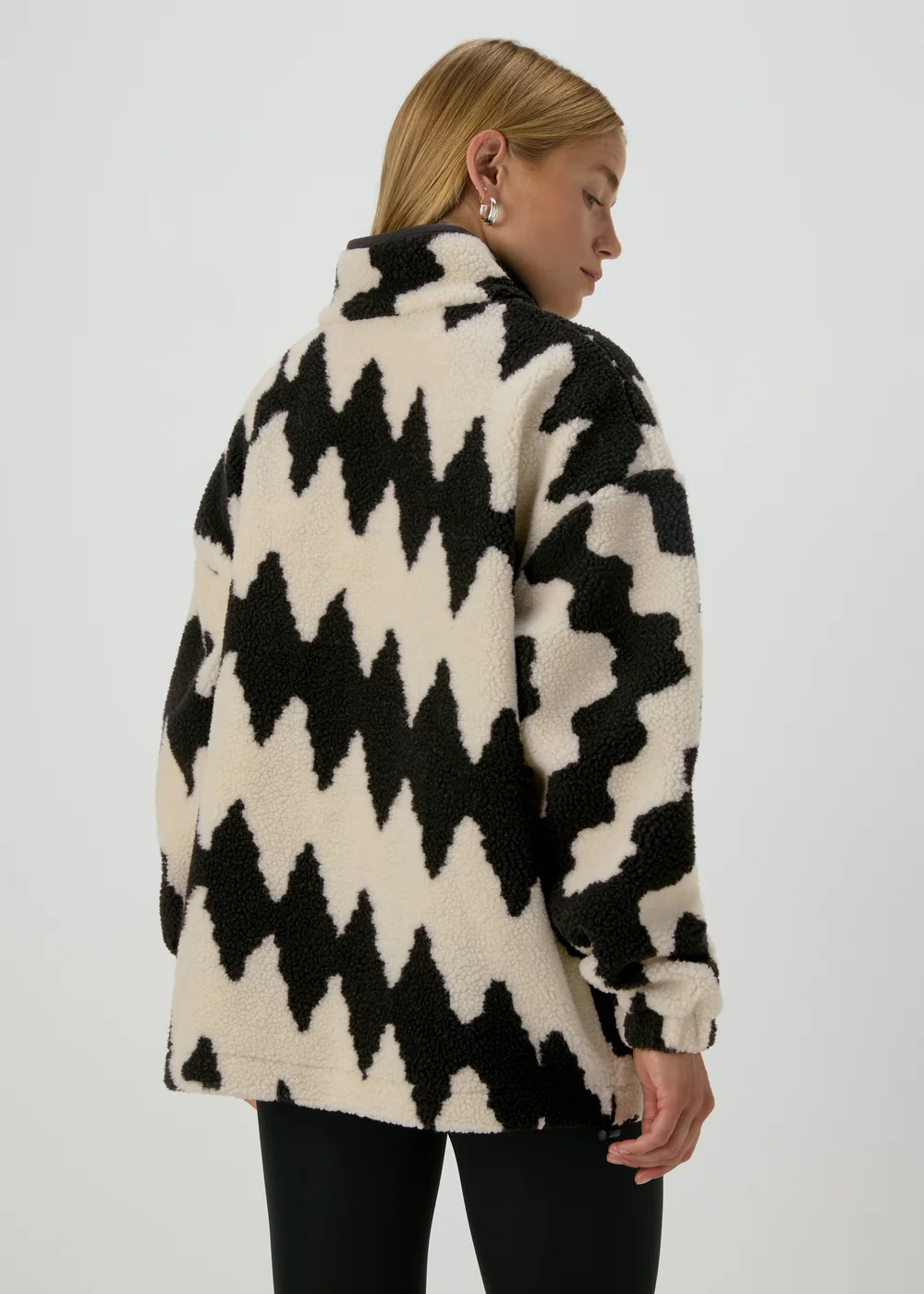 Monochrome Borg Half Zip Jumper - S Image 2