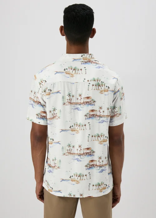 Ecru Island Print Shirt - S Image 2