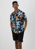 Dark Multicolour Floral Shirt - S Image 4