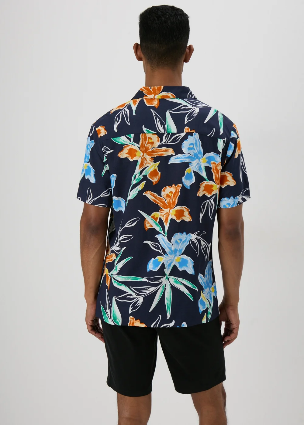 Dark Multicolour Floral Shirt - S Image 2