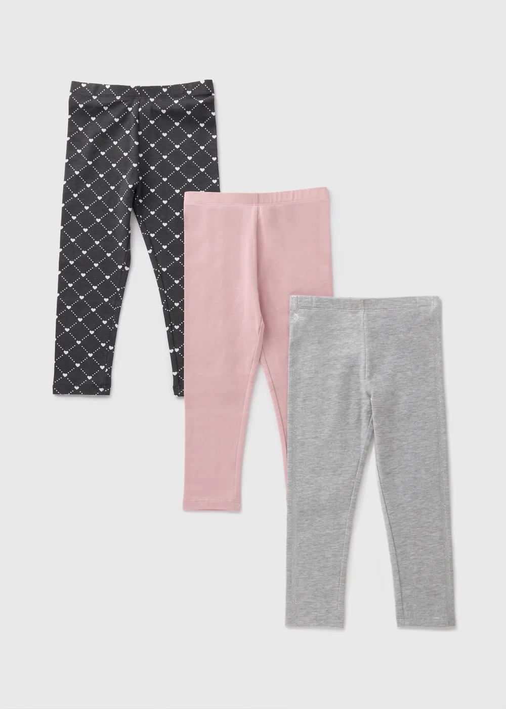 3 Pack Girls Multicolour Leggings (1-7yrs) - Age 2 - 3 Years Image 1