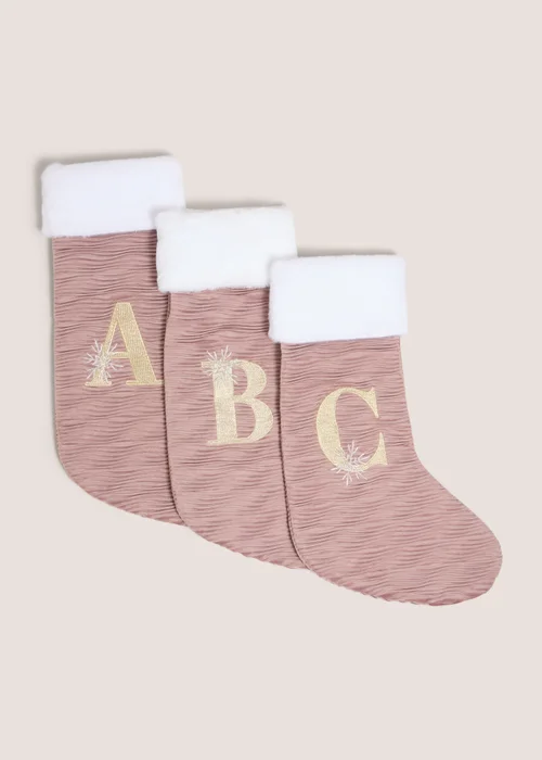 Alphabet Stocking Pink - S Image 1