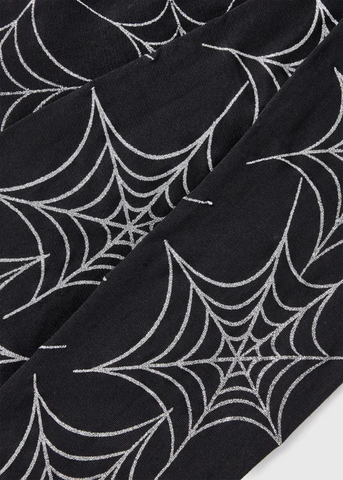 Black Cobweb Tights - S Image 2
