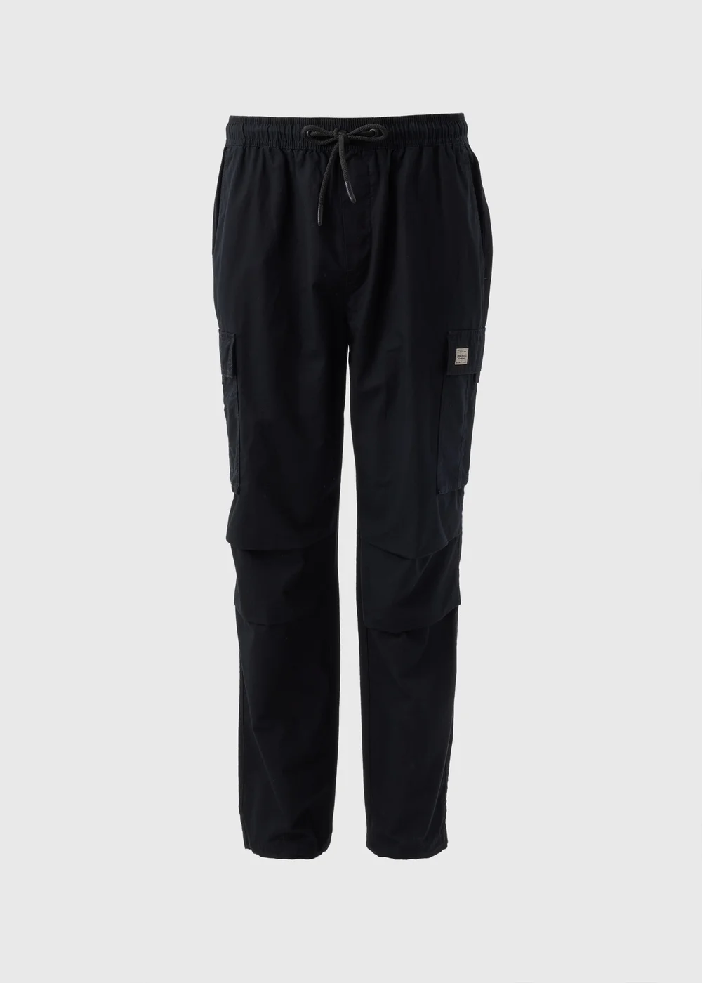 Black Loose Fit Cargo Trousers - Extra small Image 4