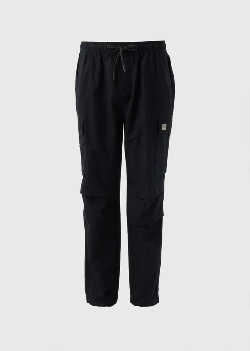 Black Loose Fit Cargo Trousers - Extra small Image 4