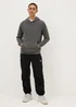 Black Loose Fit Cargo Trousers - Extra small Image 1