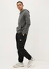 Black Loose Fit Cargo Trousers - Extra small Image 2
