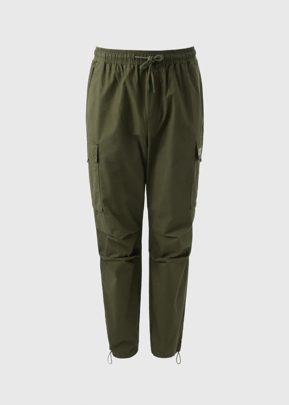 Khaki Loose Fit Cargo Trousers - Extra small Image 1