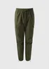 Khaki Loose Fit Cargo Trousers - Extra small Image 1