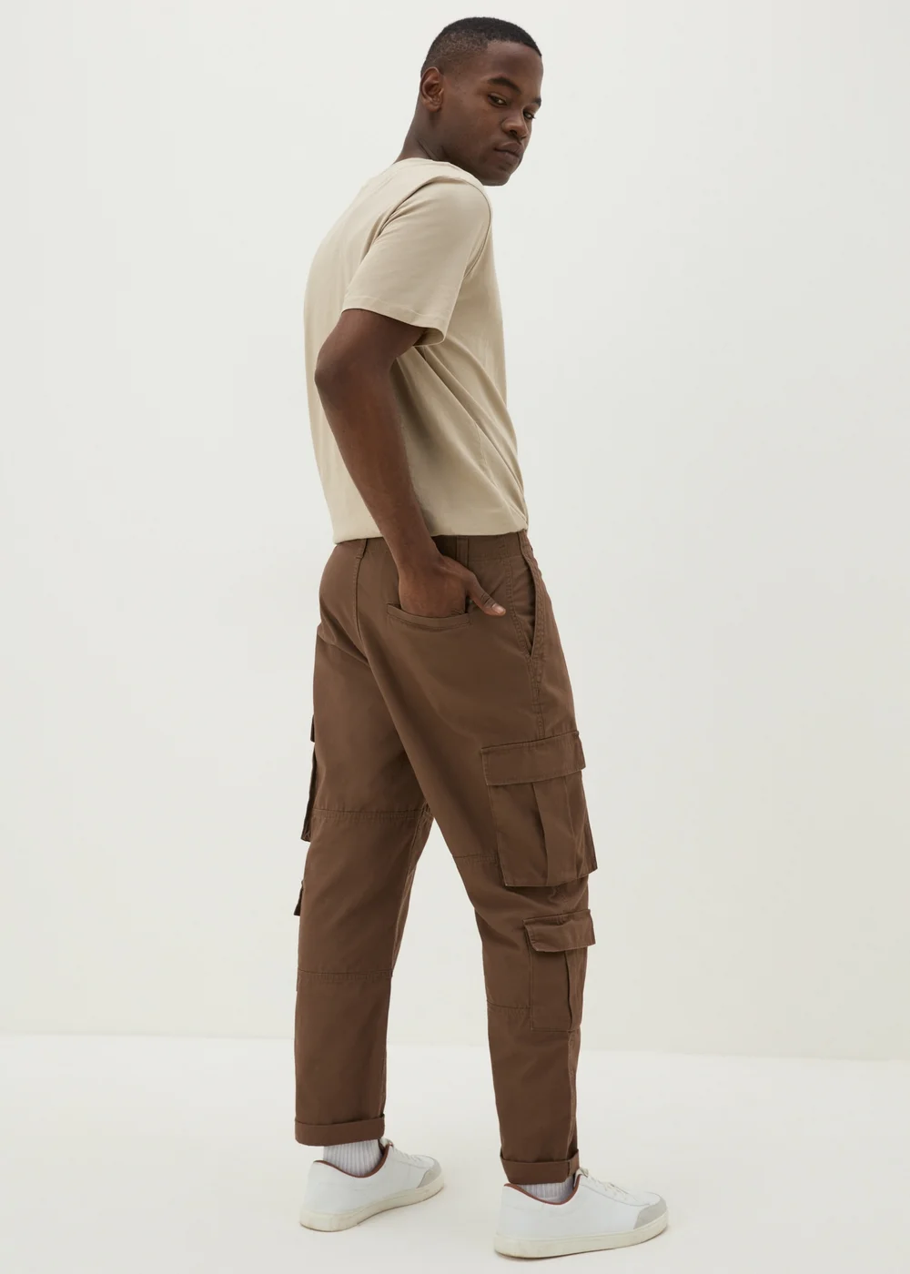 Tan Multi Pocket Cargos - 30 waist Image 2