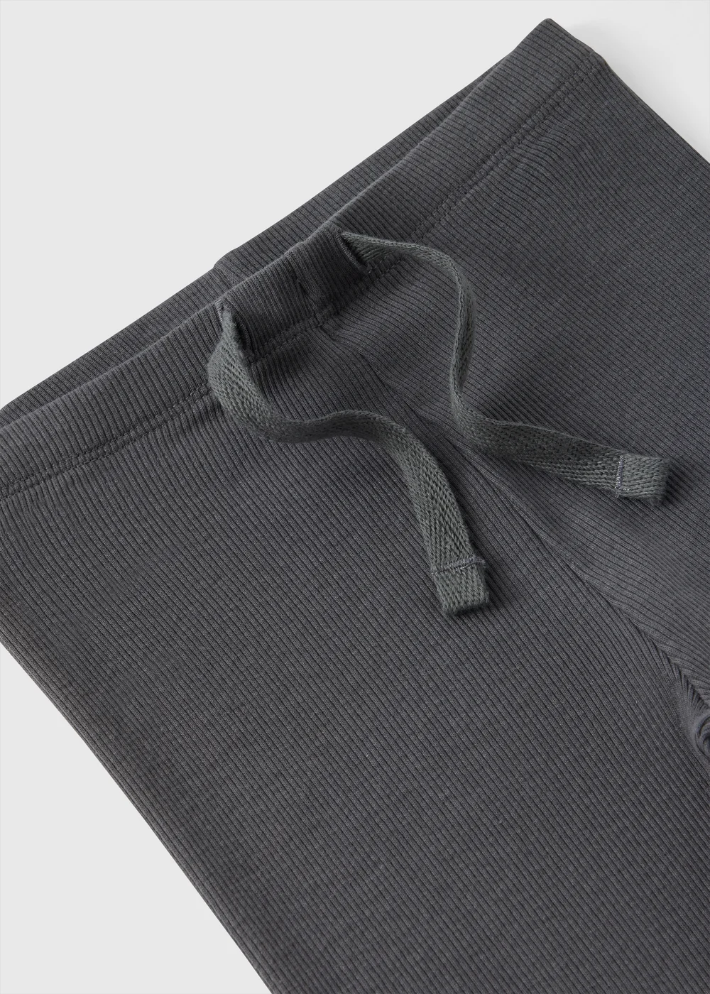 Girls Charcoal Ribbed Leggings (1-7yrs) - 1 half year to 2 Image 2