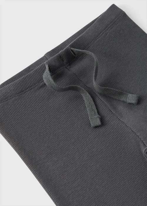 Girls Charcoal Ribbed Leggings (1-7yrs) - 1 half year to 2 Image 2