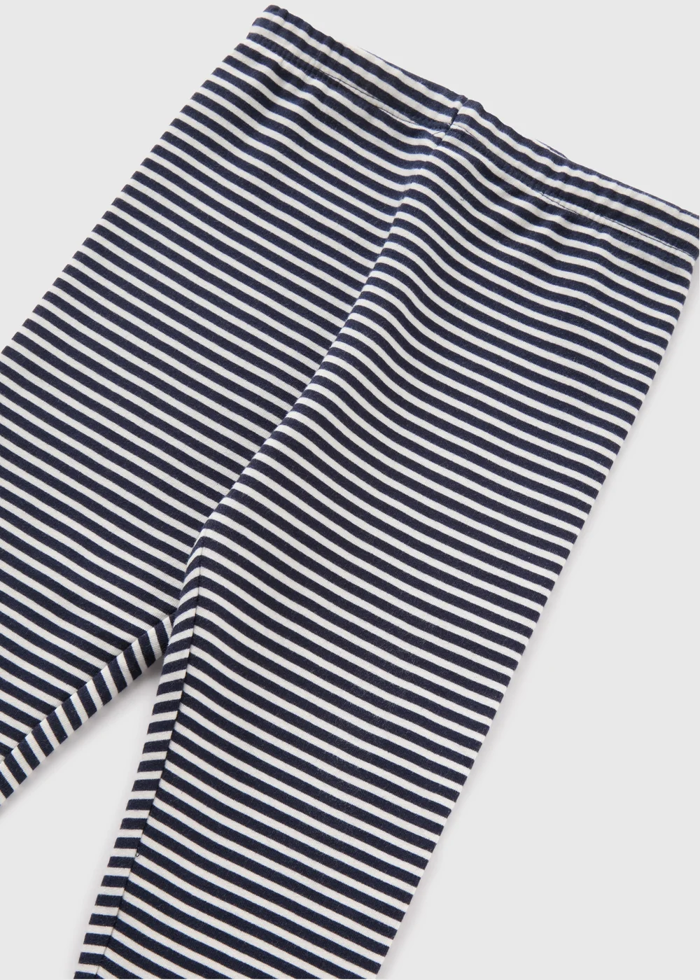 Girls Navy Stripe Leggings (1-7yrs) - 1 half year to 2 Image 2
