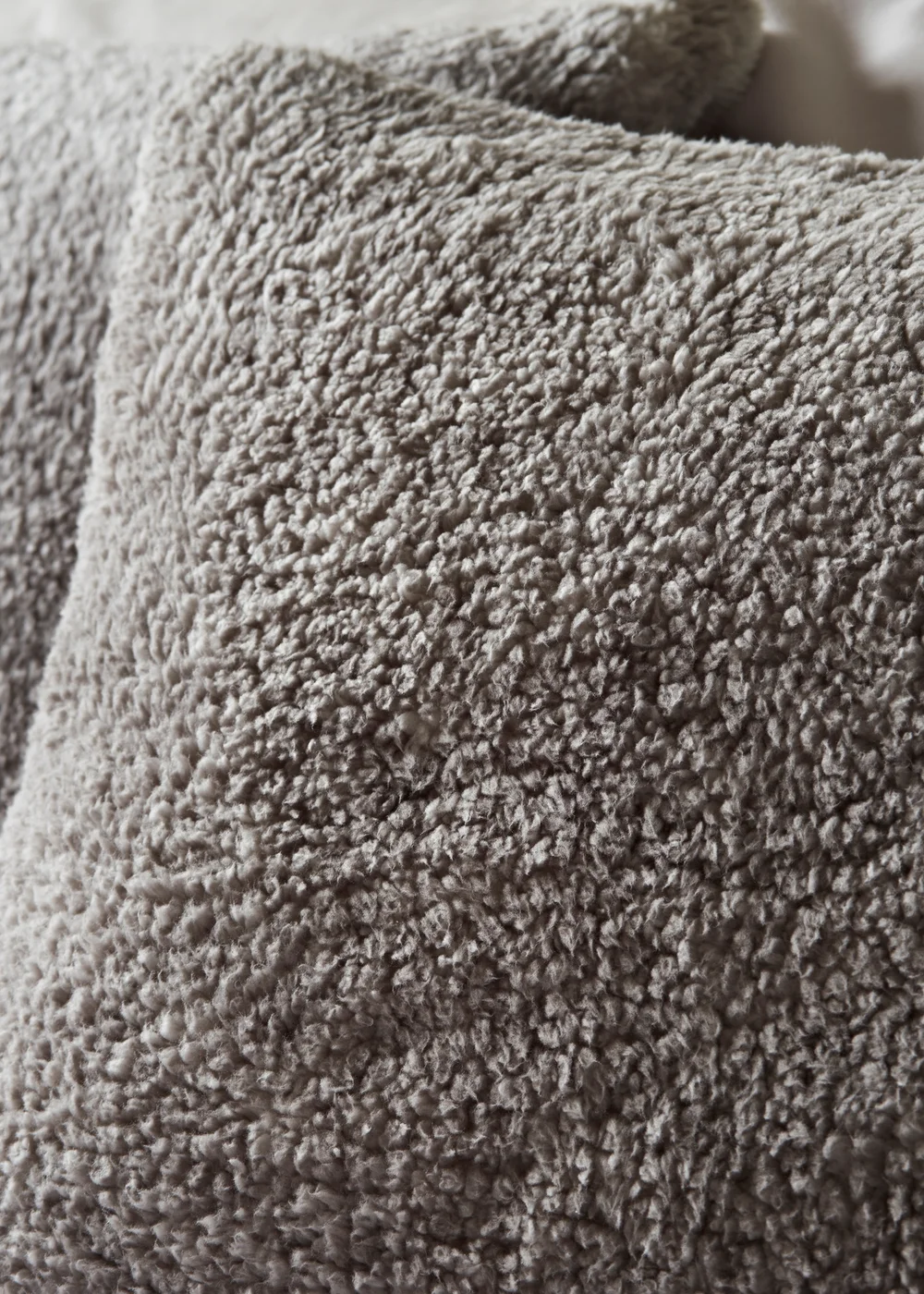 Grey Marl Teddy Fleece Duvet Set - Single Image 2