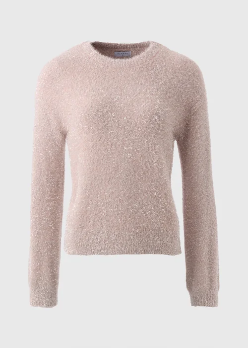 Wondrous Pink Tinsel Knitted Jumper - XS Image 4