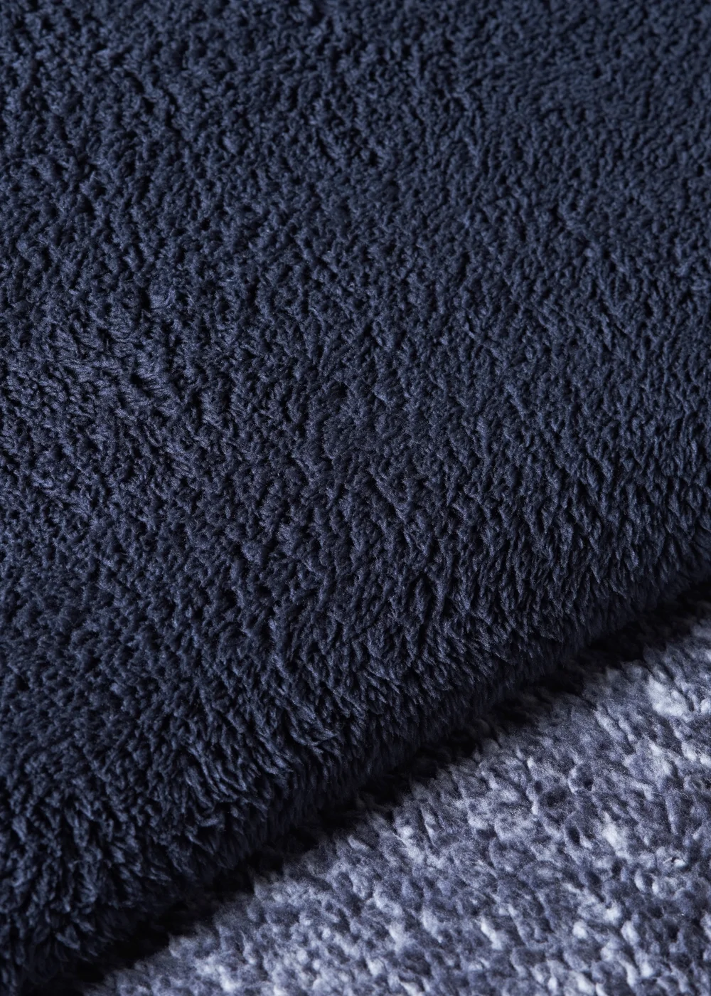 Blue Teddy Fleece Duvet Set - Double Image 3