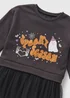Girls Black Spooky Season Mesh Sweater Dress (1-10yrs) - 1 to 1 half years Image 2