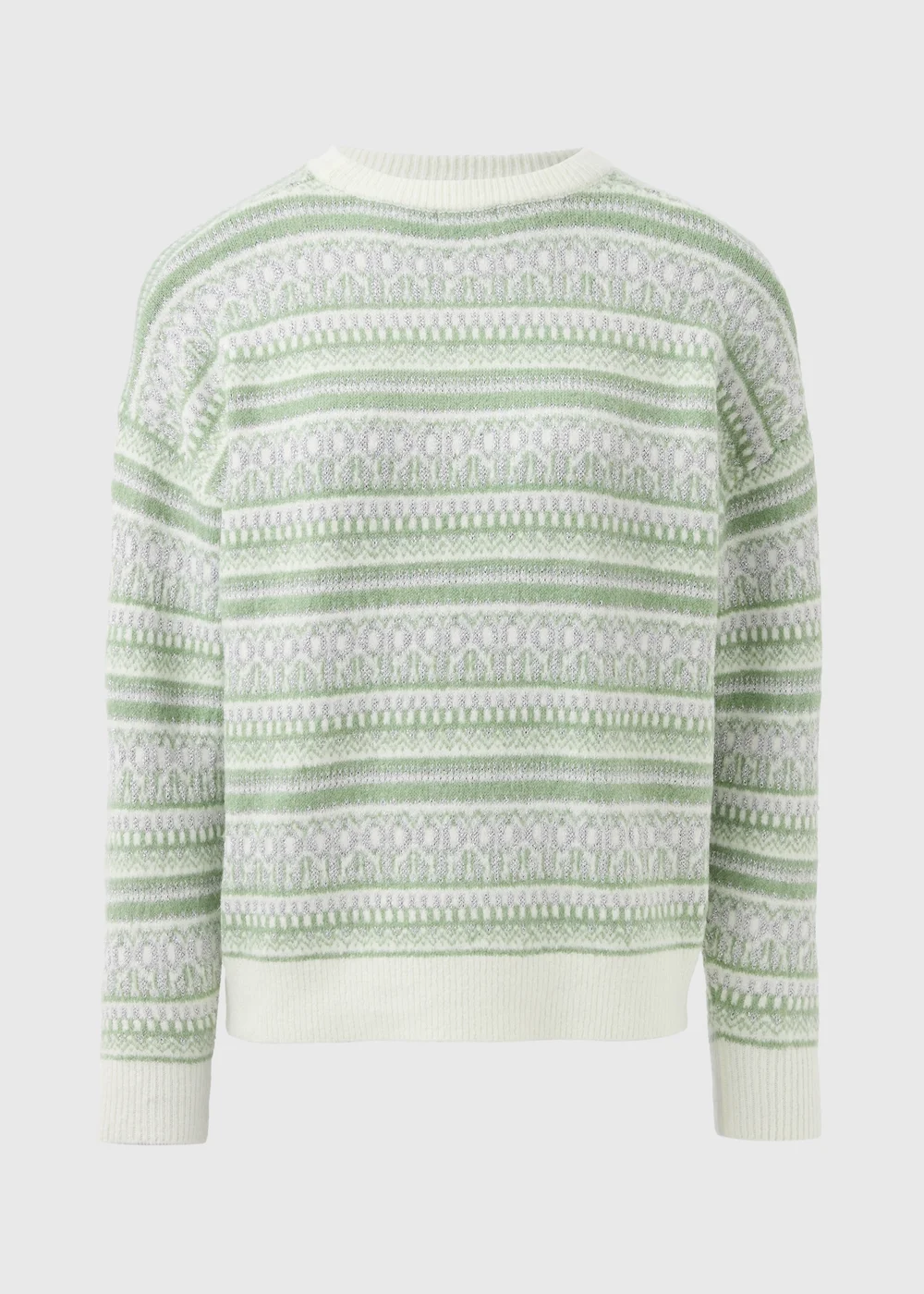 Wondrous Green Fairisle Jumper - XS Image 4