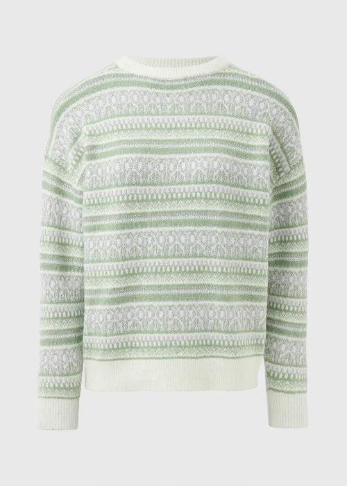 Wondrous Green Fairisle Jumper - XS Image 4