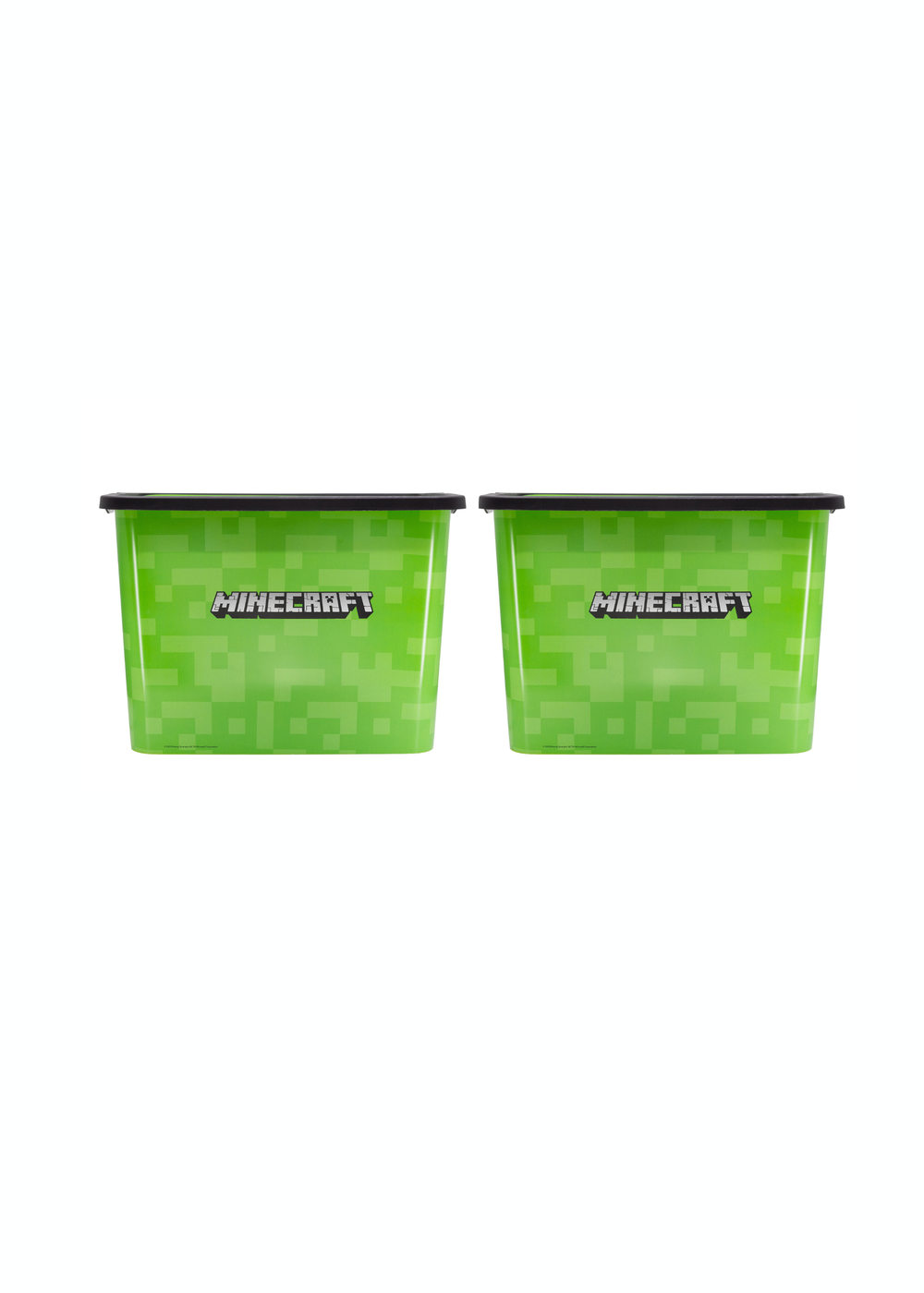 Minecraft Green Storage Box 23L Set of 2 - One Size Image 1