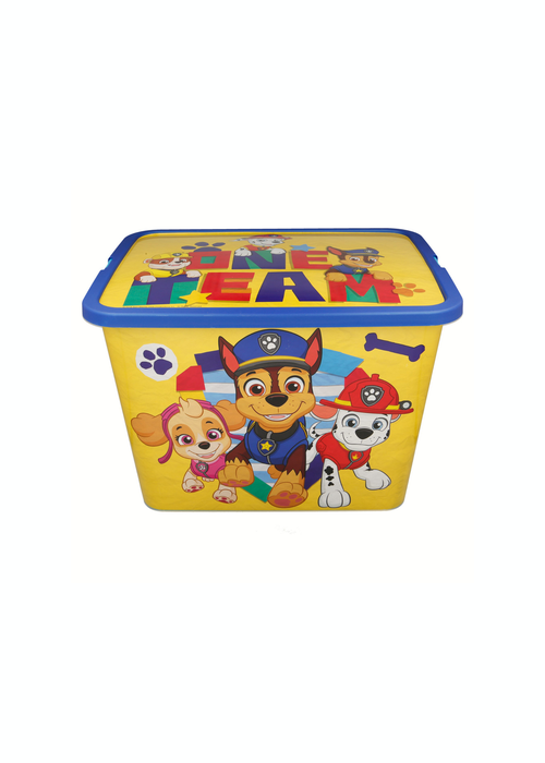 Paw Patrol Yellow Storage Box Set 23L - One Size Image 2