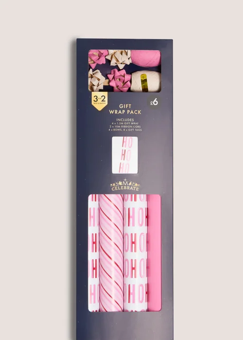 Pink Candy Cane Compendium Wrapping Set Image 1