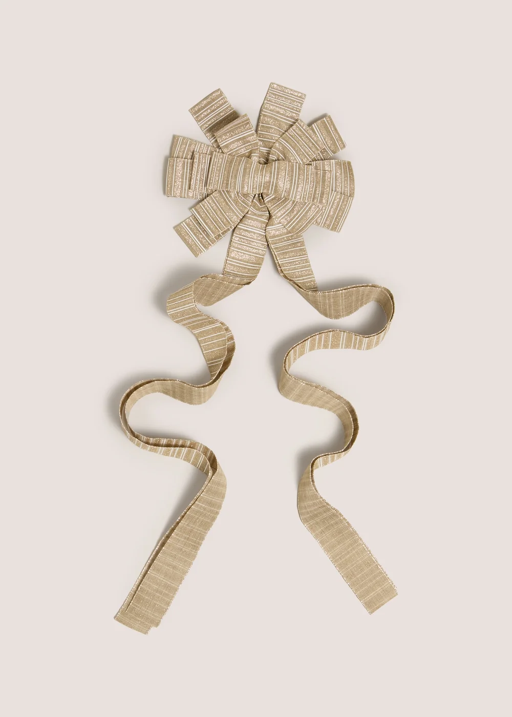Wondrous Gold Large Tree Topper Bow Image 1