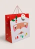 Joyful Square Santa Gift Bag Image 1