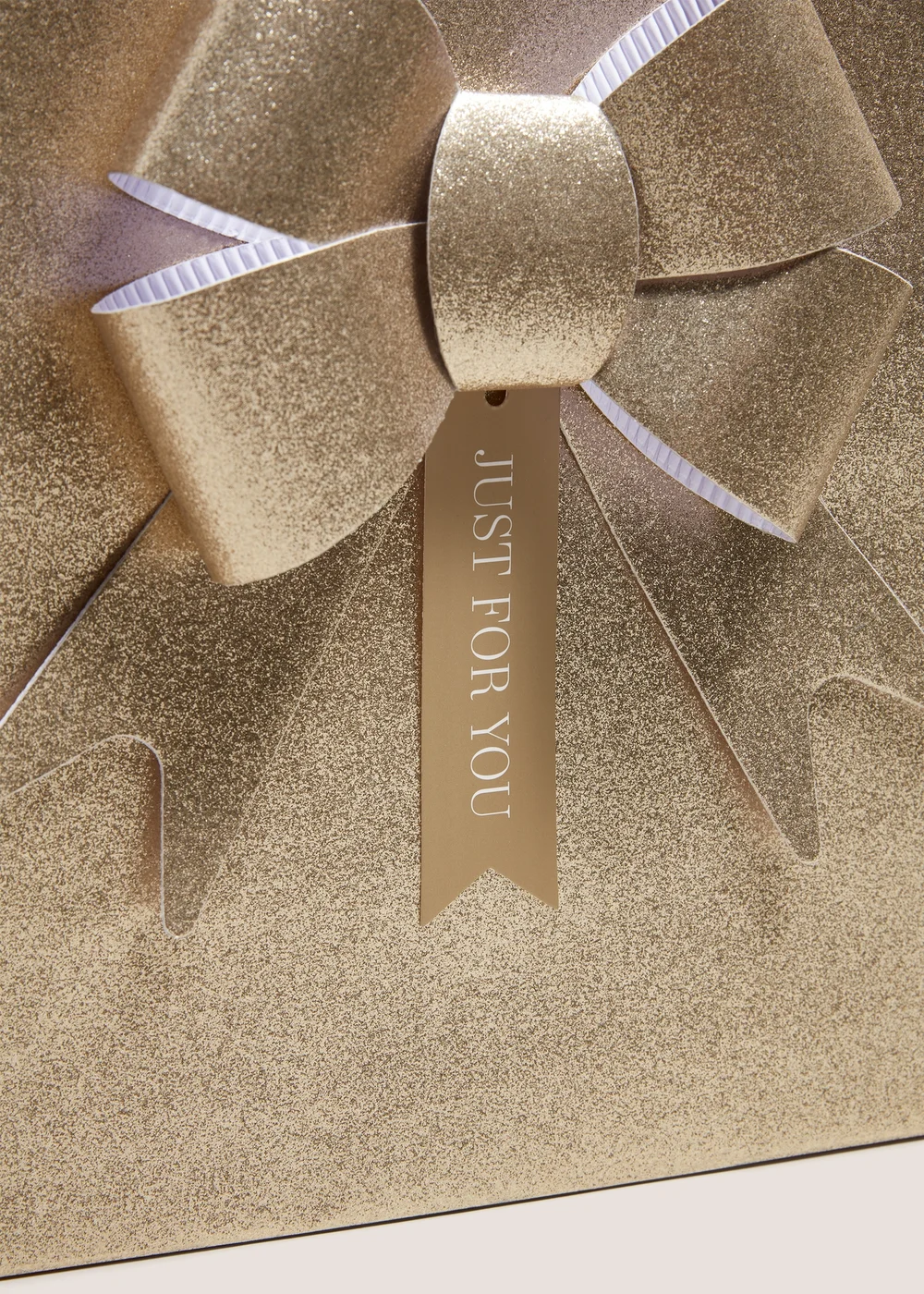 Winter Poem Gold Bow Gift Bag Image 2
