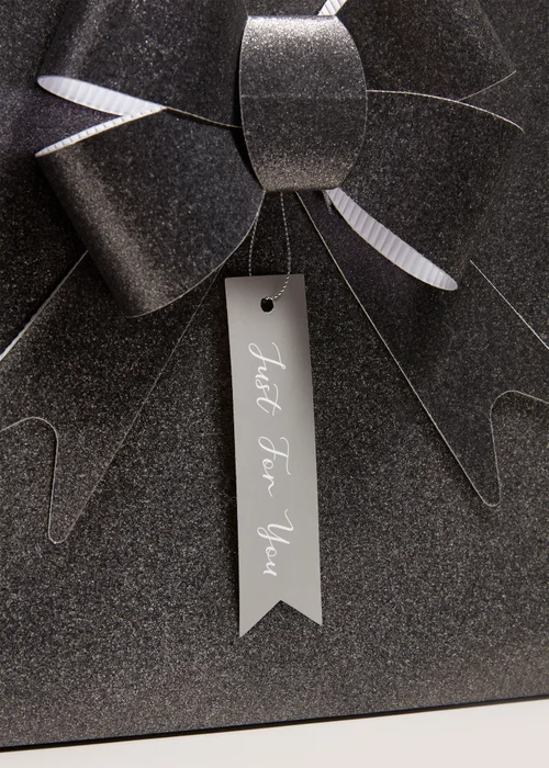 Wondrous Grey Bow Gift Bag Image 2
