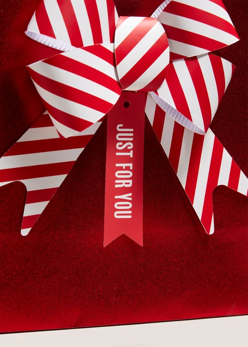 Joyful Red Bow Gift Bag Image 2