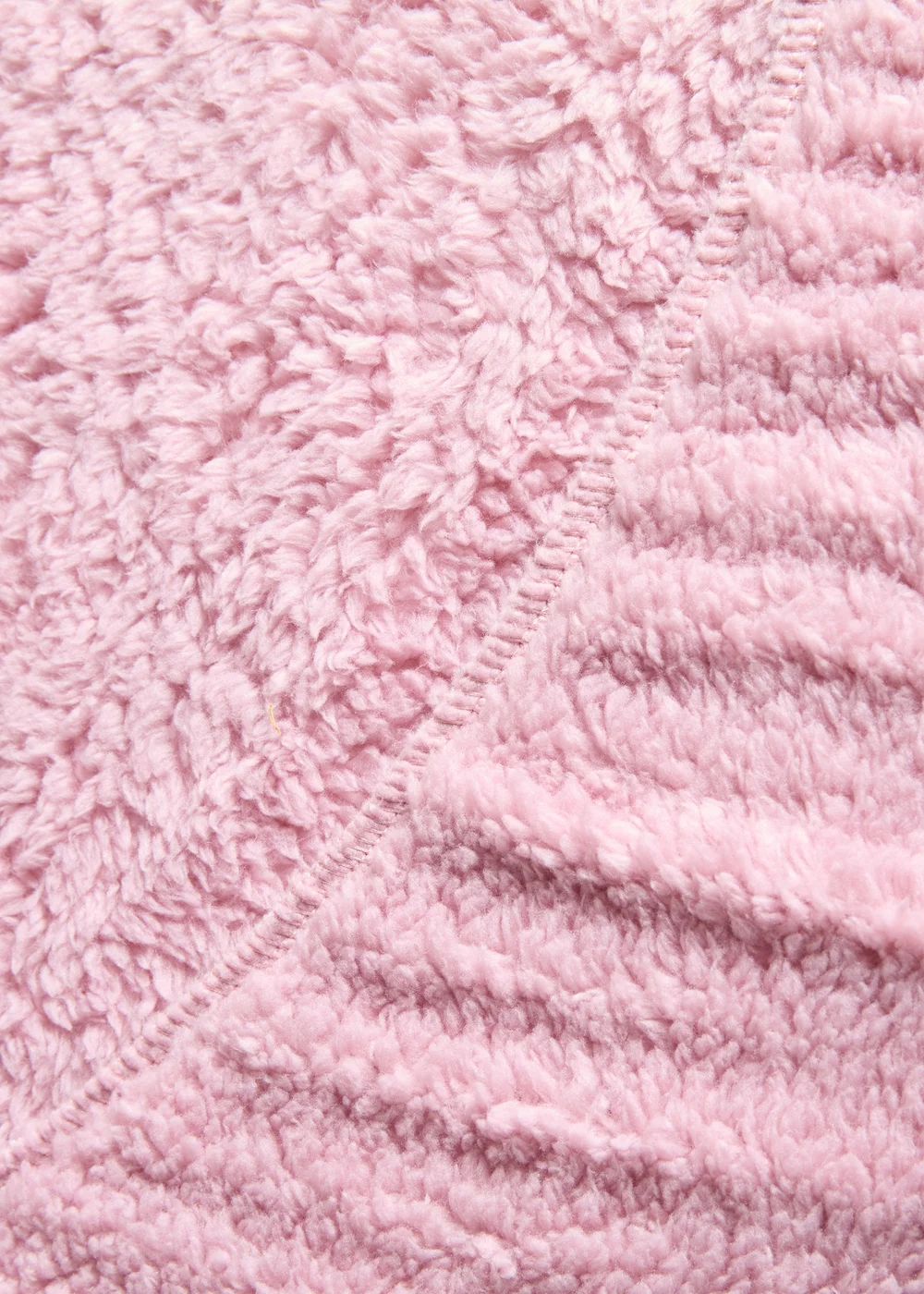 Pink Teddy Fleece Bed Sheet - Double Image 2