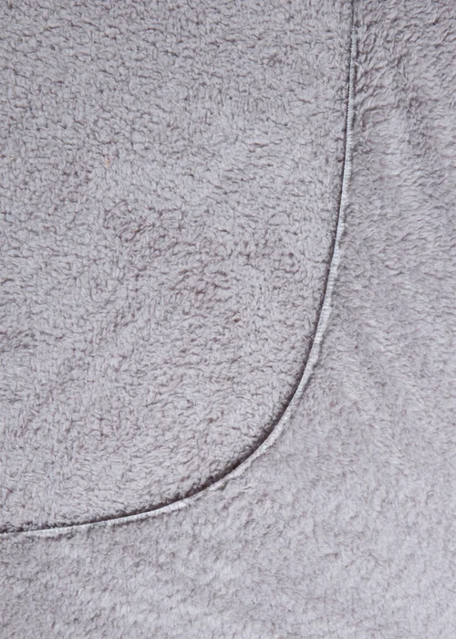 Grey Teddy Fleece Bed Sheet - Double Image 2