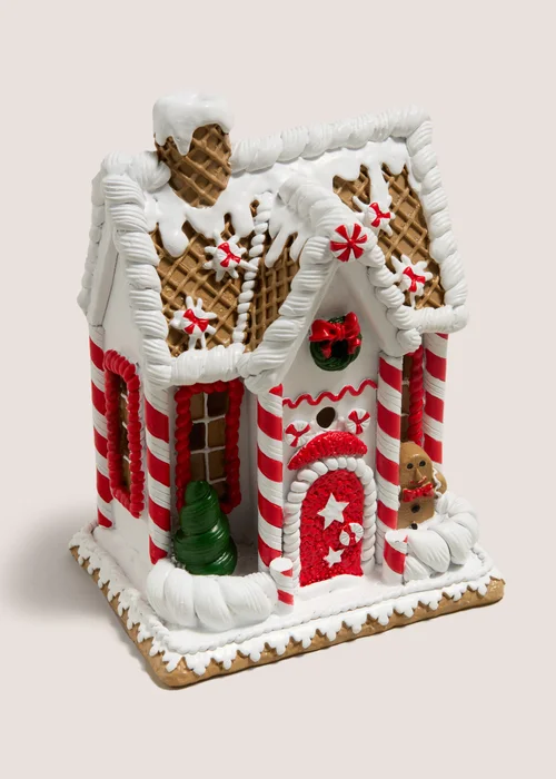 Joyful Led Gingerbread House Image 1