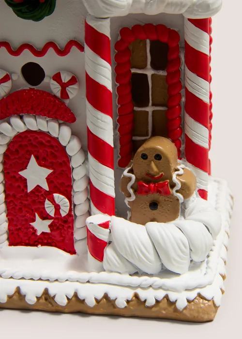 Joyful Led Gingerbread House Image 2