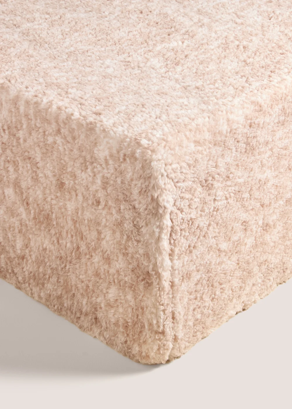 Natural Teddy Fitted Sheet - Single Image 1